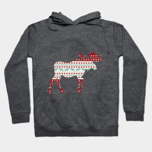 "A Moose for Christmas Hoodie